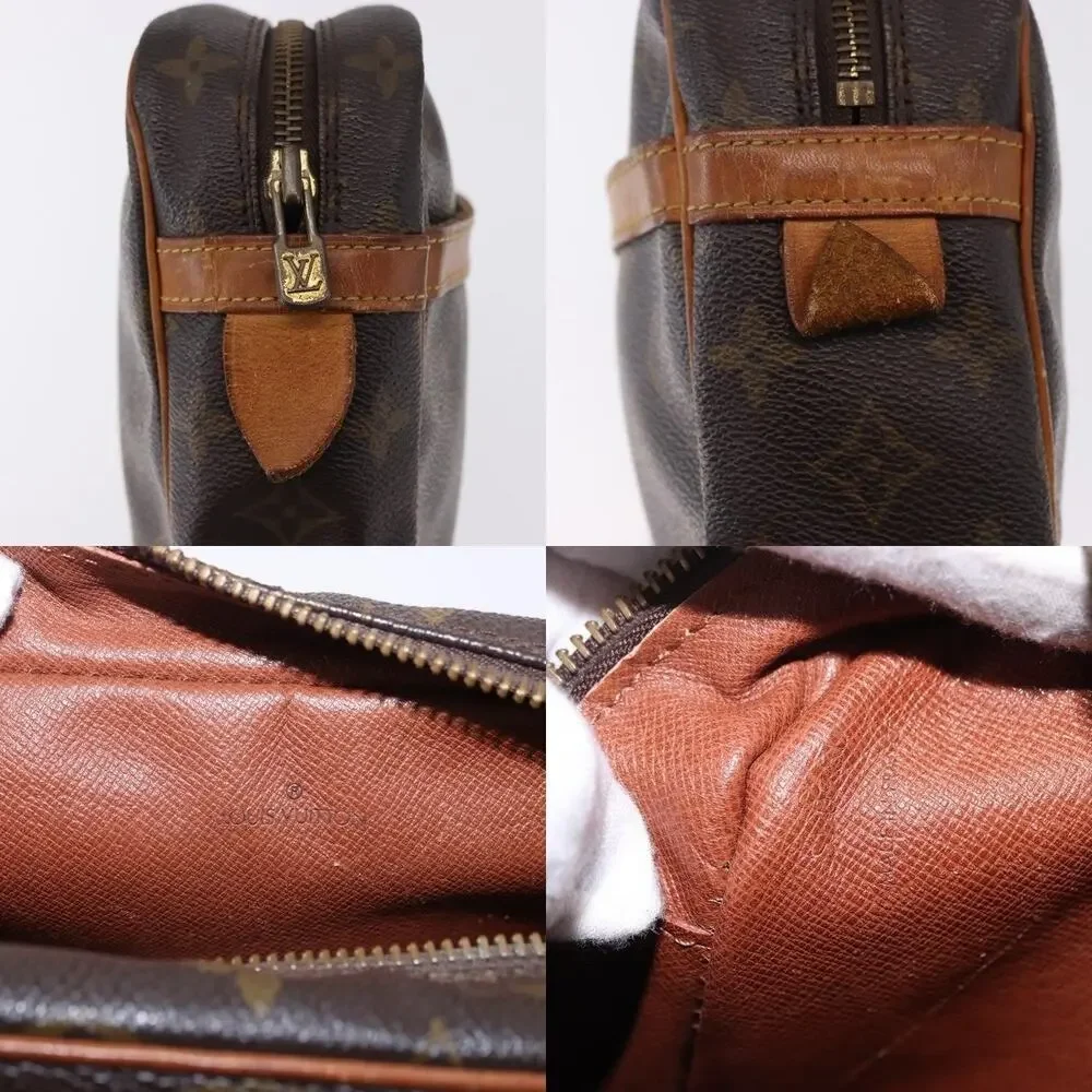 Louis Vuitton Monogram Compiegne 28 Clutch Bag Brown